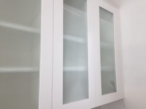 reeded glass cabinet door inserts